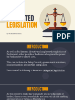 3.1 Types of Delegated Legislation