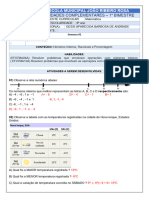 1 Atividade Complementar Semana 1 (8º Ano) CORREÇÃO