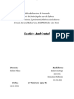 Gestión Ambiental - Luisner Arteaga & Rosnaimar Sulbaran