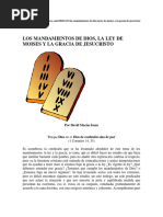 Los Mandamientos de Dios, La Ley de Moises y La Gracia de Je