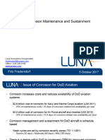 PHM - Aircraft Corrosion Maintenance and Sustainment Fritz Friedersdorf