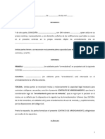 Modelo Contrato de Alquiler de Vivienda