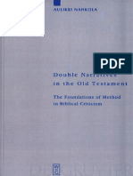 Double Narratives in The Old Testament The Foundations of Method in Biblical Criticism (Aulikki Nahkola)