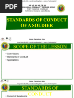 Standards of Conduct of A Soldier