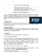 Edital Mestrado Profissional em Educação Gestão e Difusão em Biociências 2022 2023