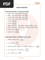 JEE Main 2023 Revision Notes On Trigonometry - Free PDF Download