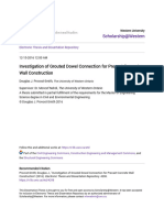 Investigation of Grouted Dowel Connection For Precast Concrete Wa