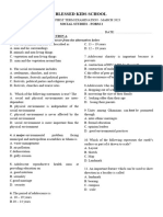 Social Studies Form 2 March