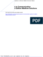 Dwnload Full Introduction To Communication Systems 1st Edition Madhow Solutions Manual PDF