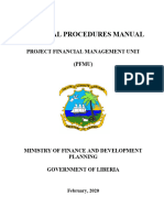 PFMU Financial Procedures Manual Revised Feb 2020