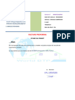 FACTURE PROFORMA - CSL