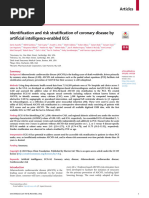 Identification and Risk Stratification of Coronary Disease B 2023 EClinicalM