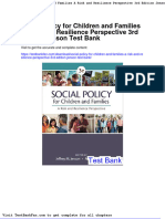 Dwnload Full Social Policy For Children and Families A Risk and Resilience Perspective 3rd Edition Jenson Test Bank PDF