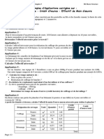 Chapitre 5-Applications Corrigées Sur Le Calcul de (Temps Unitaire - Rendement - Crédits Dheures Et Effectifs de MO) .