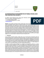 An Investigation of The Distribution of Mobile Crane Loads For Construction Projects