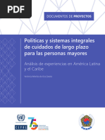 Políticas y Sistemas Integrales de Cuidados de Largo Plazo para Las Personas Mayores