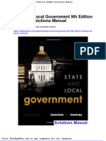 Dwnload Full State and Local Government 9th Edition Bowman Solutions Manual PDF