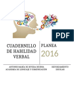 Habilidad Verbal Planea 2016