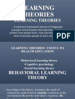 Learning Theories