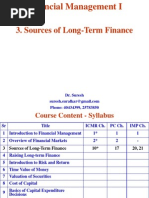 Sources of Long-Term Finance