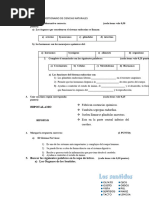 Cuestionario de Ciencias Naturales Sexto Segundo Quimestre