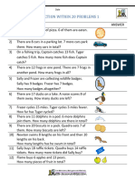 Addition and Subtraction Within 20 Word Problems 1