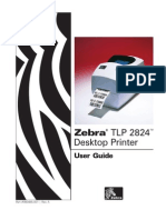 TLP 2824 Zebra Desktop Printer: User Guide