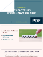 1: Les Facteurs D'influence Du Prix