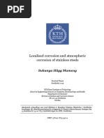 Localised Corrosion and Atmospheric Corrosion of Stainless Steels