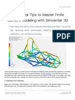 9 Practical Tips To Master Finite Element Modeling With Simcenter 3D