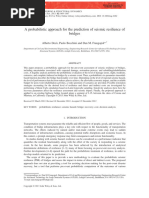 Earthq Engng Struct Dyn - 2013 - Decò - A Probabilistic Approach For The Prediction of Seismic Resilience of Bridges