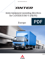 Mitsubishi Body-Equipment Mounting Directives For CANTER EURO V (FB-FE)