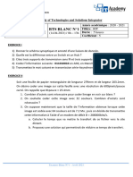 Sujet de Teleinformatique Bts 2 RIT IT ACADEMY