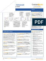 Word 2021 Advanced Quick Reference