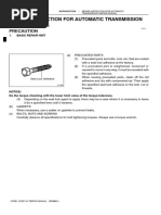 Repair Instruction For Automatic Transmission Repair Manual: Precaution