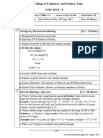 Python Unit Test - 1 Paper