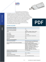 Fiche Technique LUMINAIRE