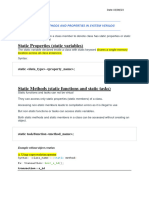 Static Properties and Methods