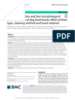 Pet Feeding Habits and The Microbiological Contamination of Dog Food Bowls Effect of Feed Type, Cleaning Method and Bowl Materia