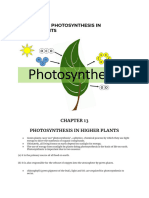 Ch-13 - Photosynthesis in Higher Plants