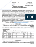 Epreuve Bac 2021 Histoire-Geographie L-Ar 2eme Groupe, Dakar Sénégal