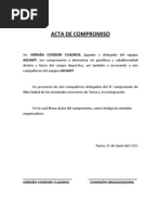 Acta de Compromiso