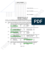 Class 10 Chemistry Model Paper 1 Solution F