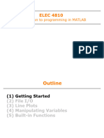 Handout1a MATLAB Tutorial