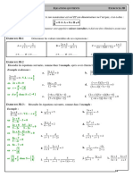 2nde - Ex 2C - Équations Quotients - CORRIGE