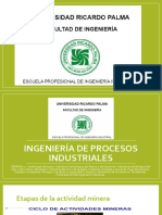 Clase Ing. Procesos Industriales 2 TEORIA