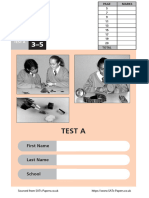 Ks2 Science 2003 Test A