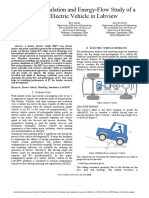 Modeling Simulation and Energy-Flow Study of A Battery Electric Vehicle in Labview