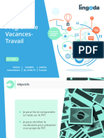 Programme Vacances-Travail: Niveau Numéro Langue Intermédiaire B2 - 1016R - FR Français