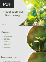 Green Growth and Biotechnology GROUP 3 Updated